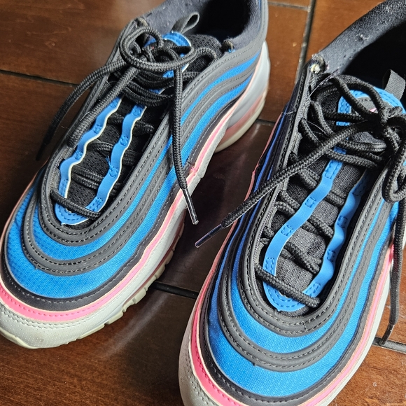Nike Air Max 97 - Miami - Size 6Y KIDS Bkue/Pink - Picture 4 of 8